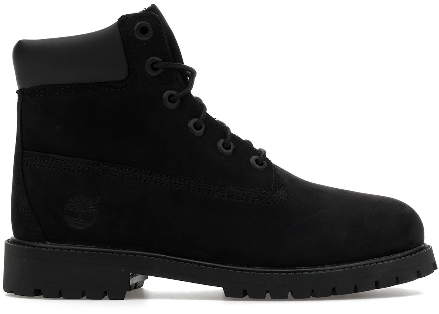 Timberland 6" Premium Boot Black Nubuck (GS)
