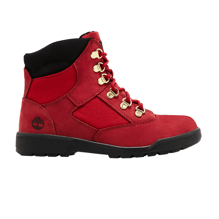 Timberland 6 Inch Field Boot Junior 'Dark Red Black'