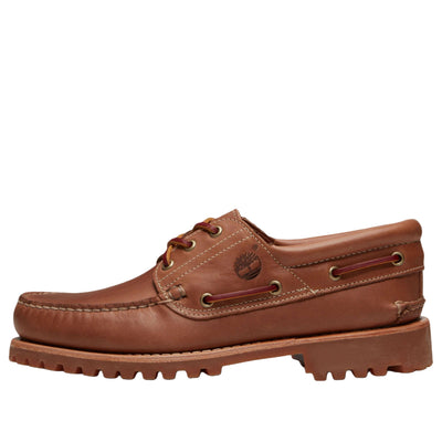 Timberland Authentic 3-Eye Lug Handsewn Boat 'Medium Brown'