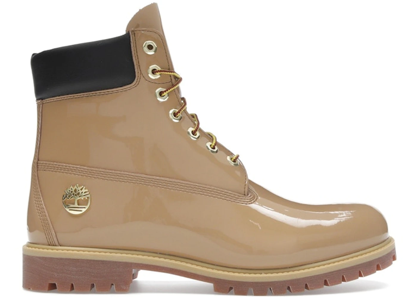 Timberland 6" Premium Waterproof Patent Boots Finch Wheat