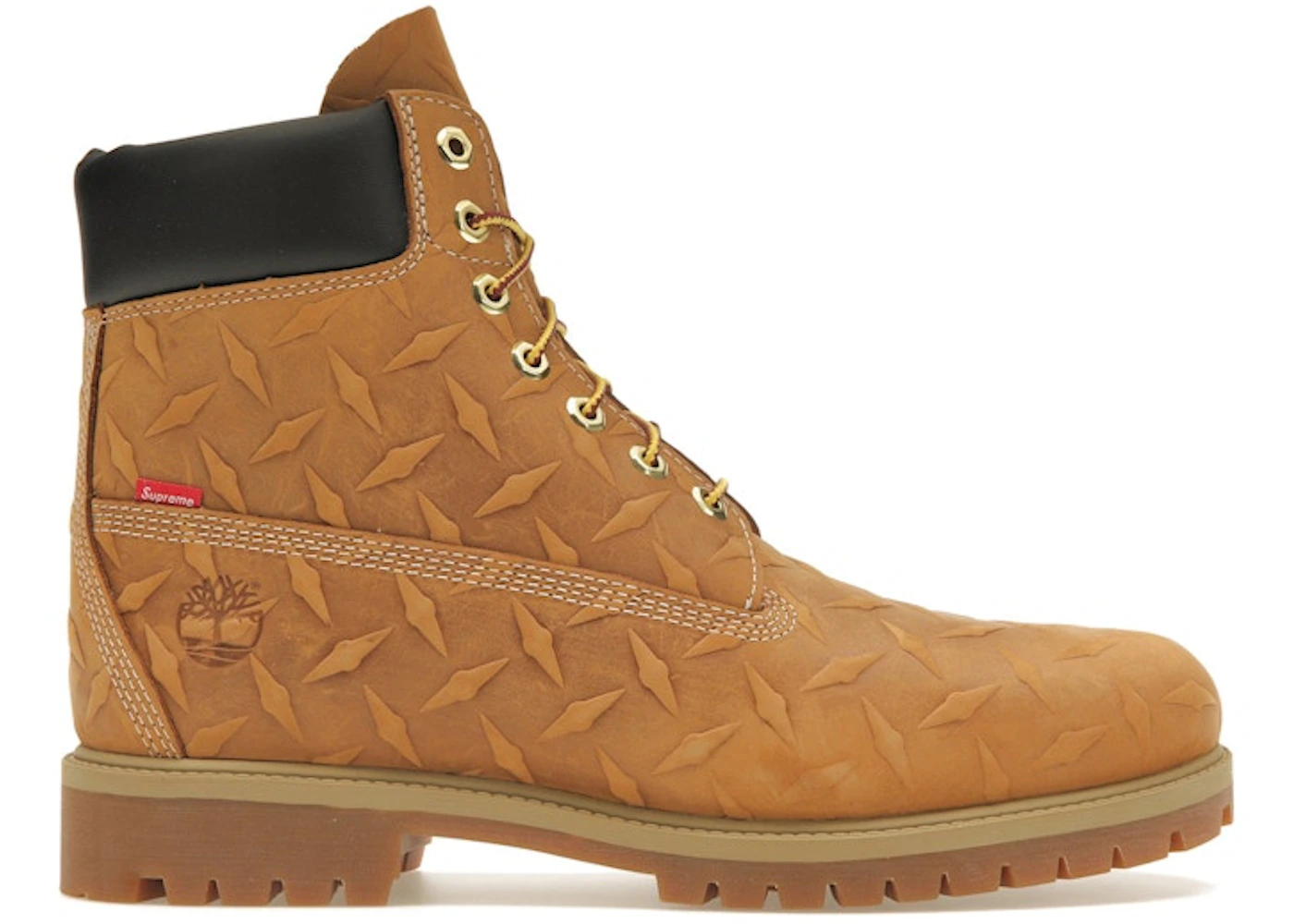 Timberland 6" Premium Waterproof Boot Supreme Diamond Plate Wheat