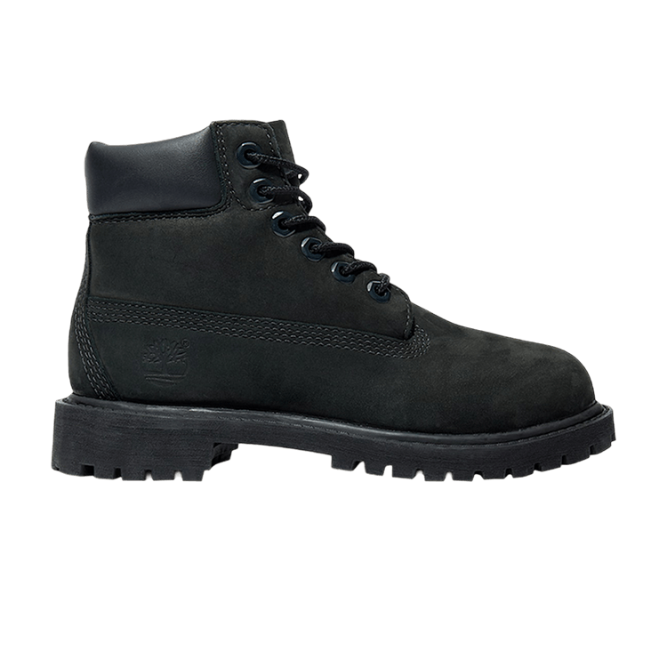 Timberland 6 Inch Premium Waterproof Boot Youth 'Black Nubuck'