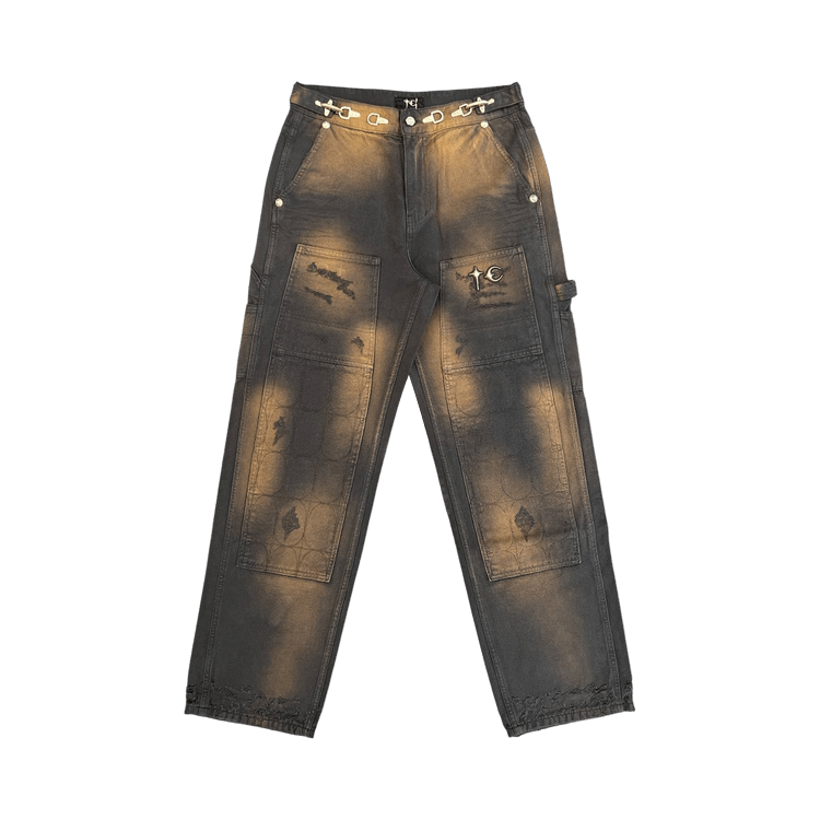 Thug Club Two Tone Washed Pants 'Rust/Black'