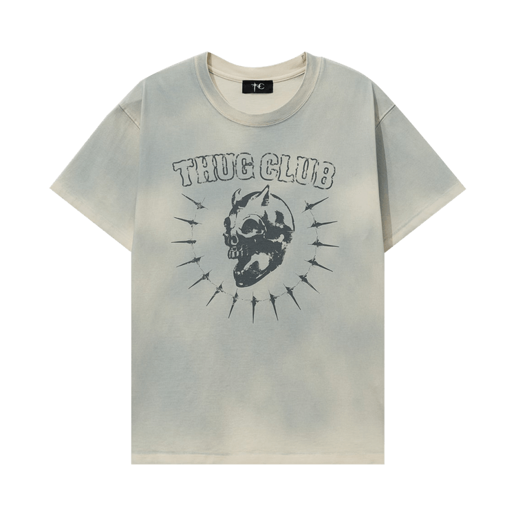 Thug Club Vintage Riding Skull T-Shirt 'Cream'