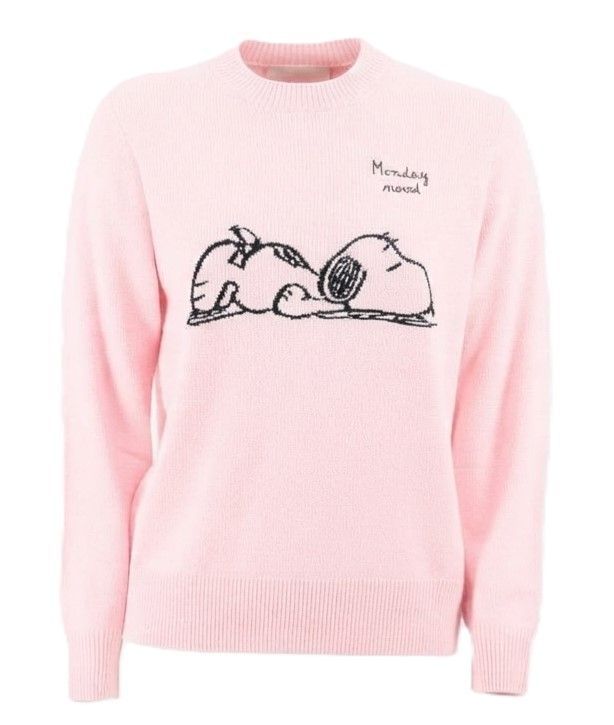 Mc2 Saint Barth Graphic Crew Neck Knitted Sweater