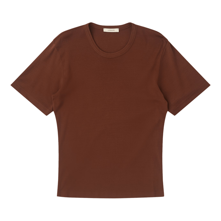 Lemaire Rib T-Shirt 'Brunette'