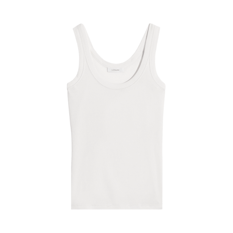 Lemaire Jersey Rib Tank Top 'Light Cream'
