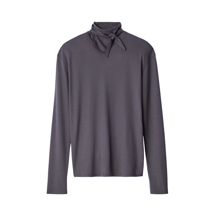 Lemaire Long-Sleeve Foulard Top 'Basalt'