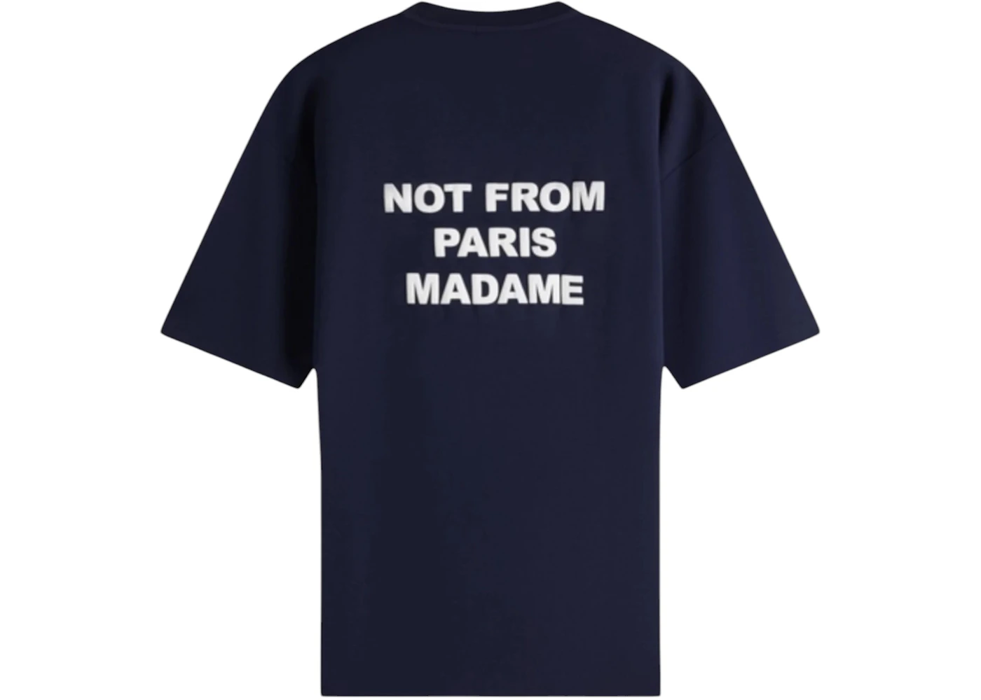 Drole de Monsieur Le Slogan Not From Paris T-shirt Navy