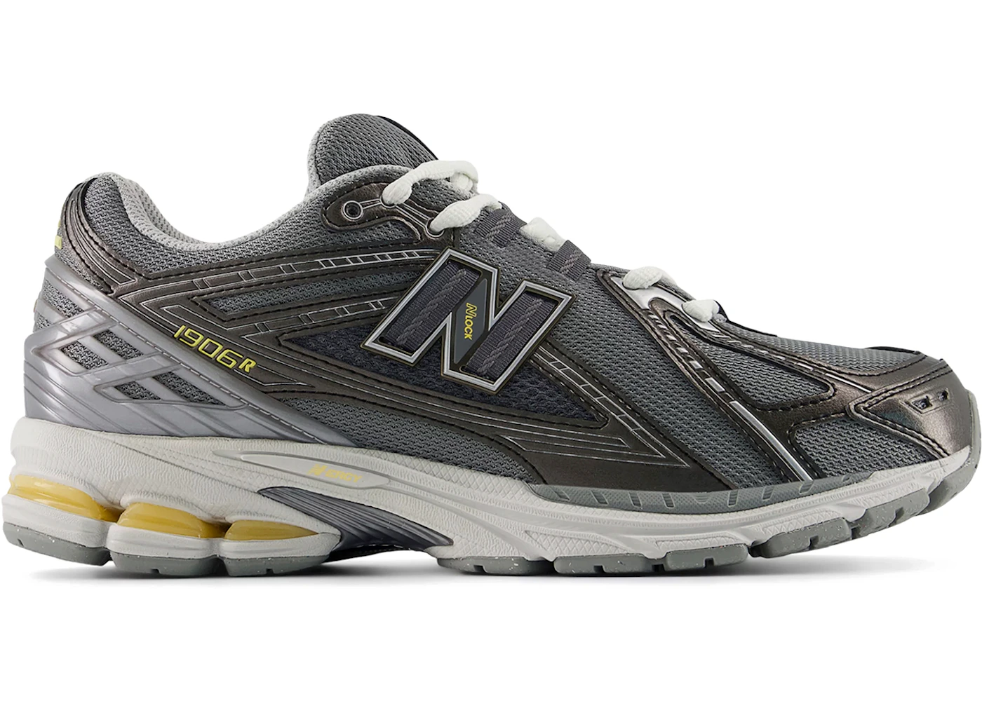 New Balance 1906R Slate Grey Black Metallic White Peach