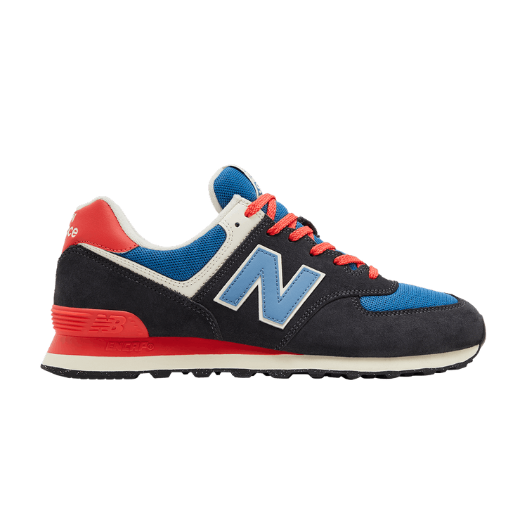 New Balance 574 'Phantom Blue Blast Red'