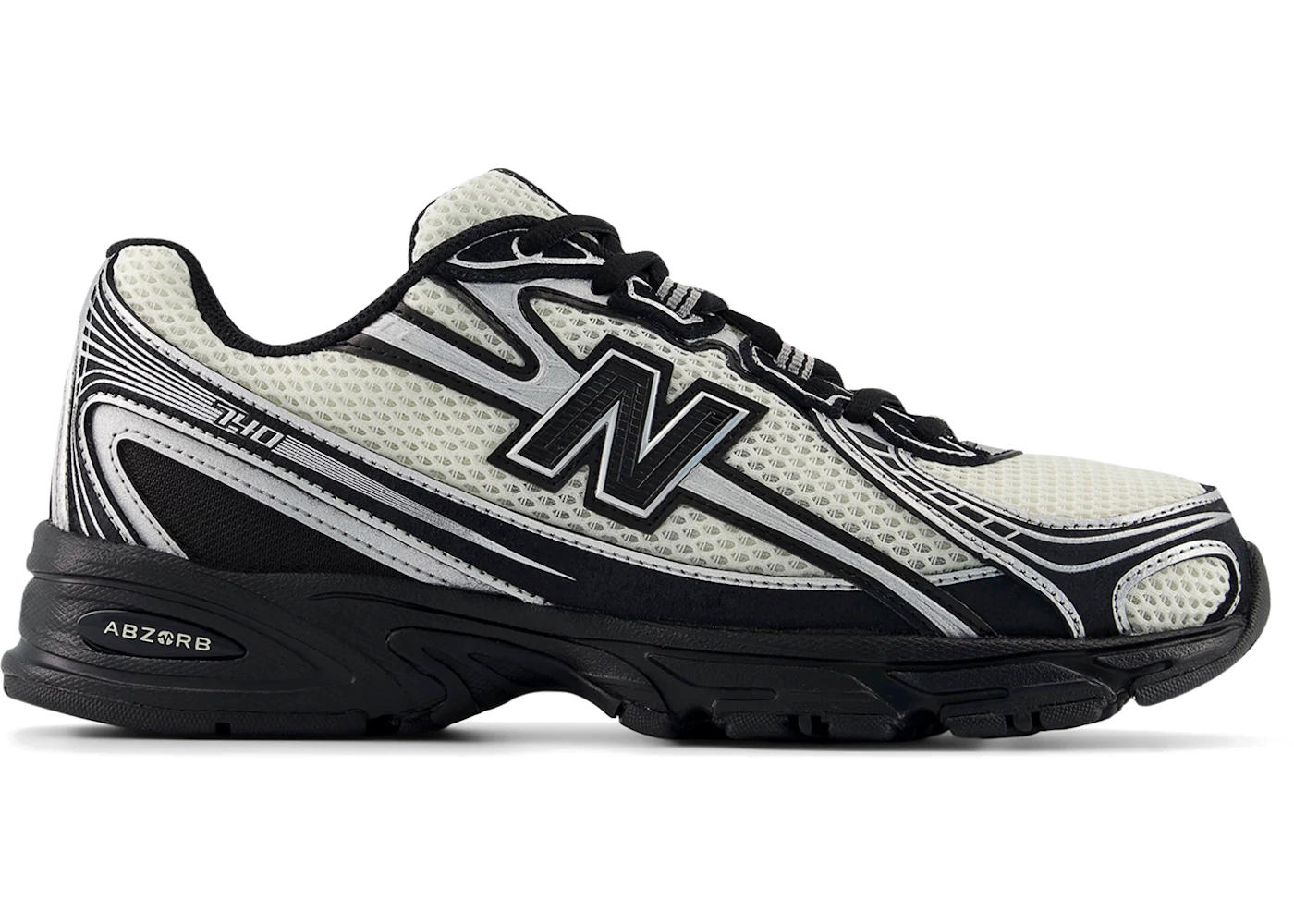 New Balance 740 Black Angora Silver Metallic