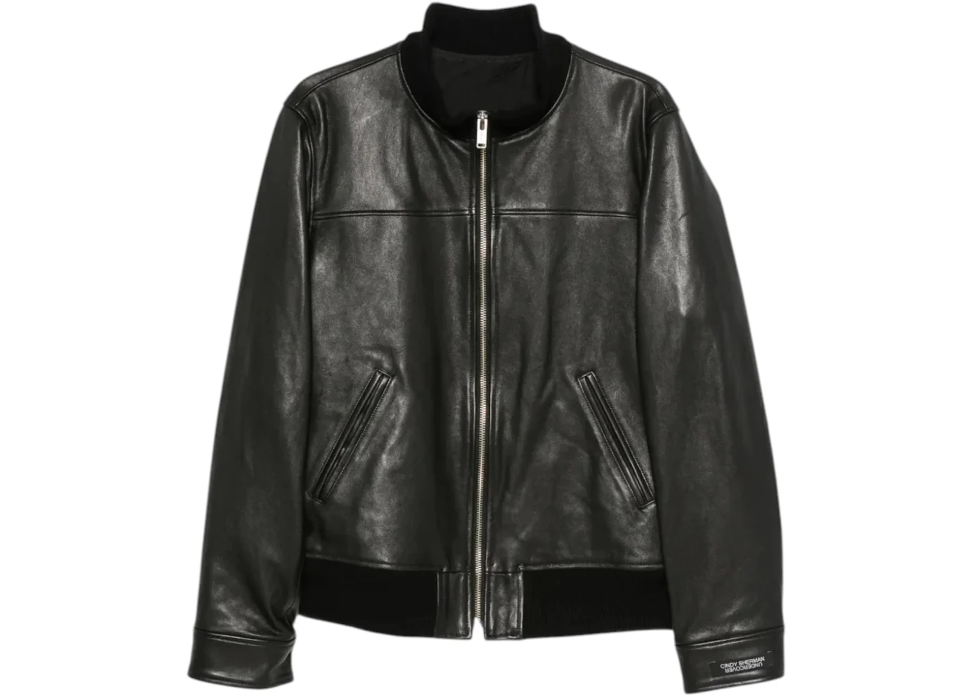 Undercover Zip Up Leather Blouson Black