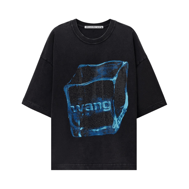 Alexander Wang Hotfix Graphic Short-Sleeve Tee 'Washed Black'