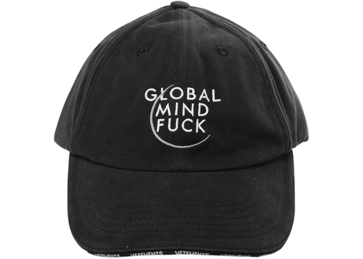 Vetements Global MF Cap Hat Black