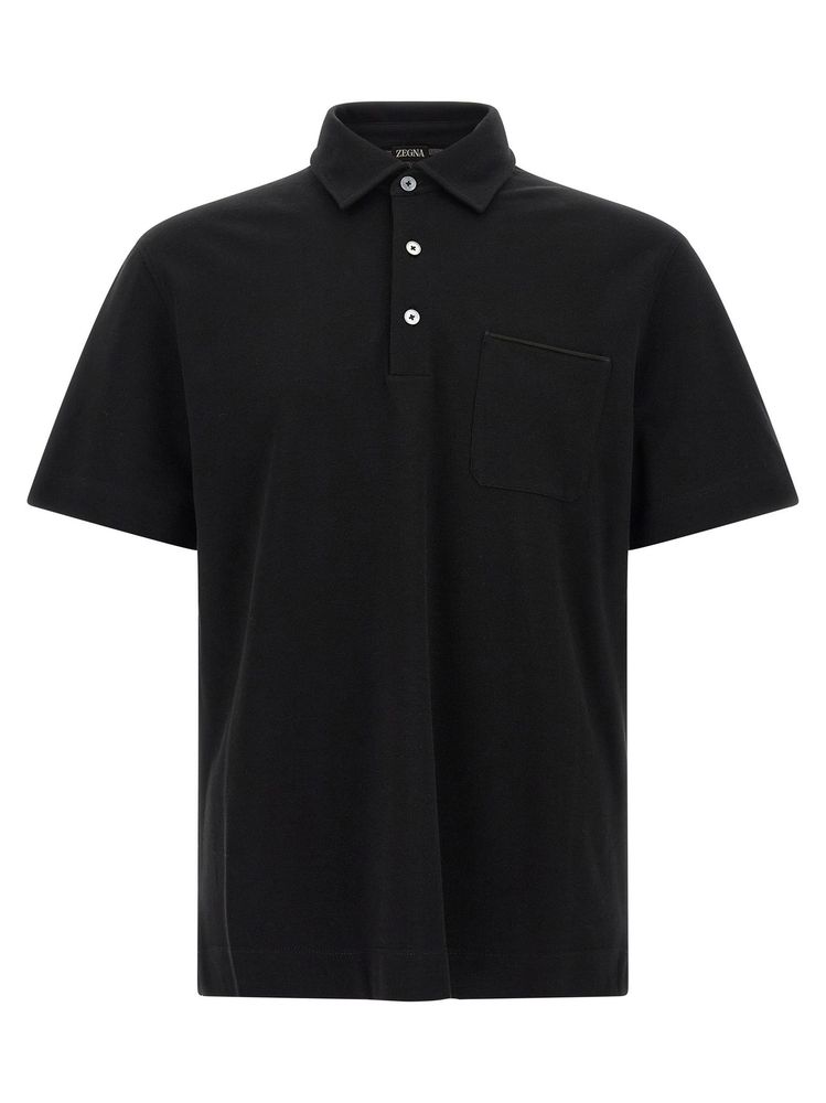 Zegna Patch Pocket Polo Shirt