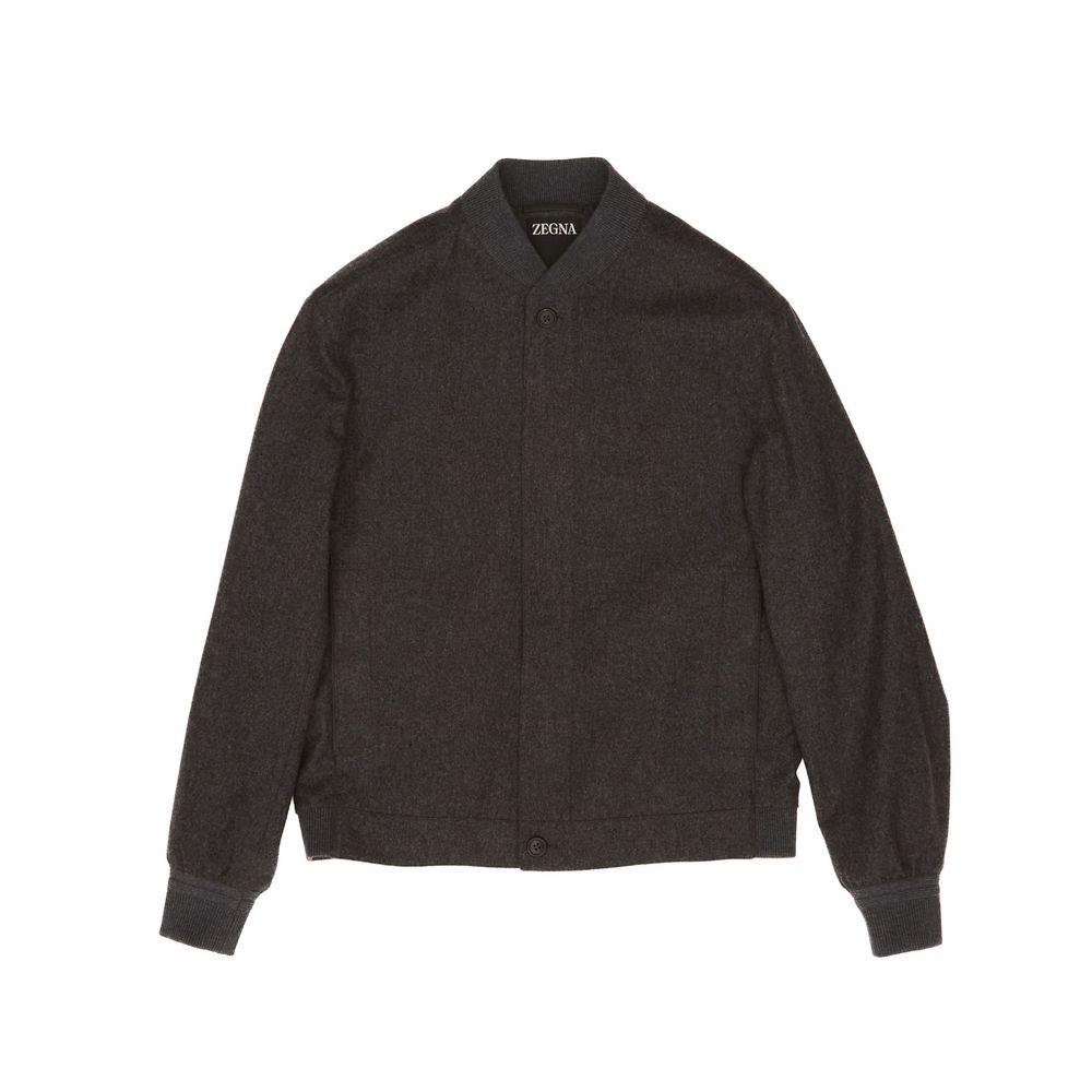 Zegna Long-Sleeved Regular Fit Bomber Jacket