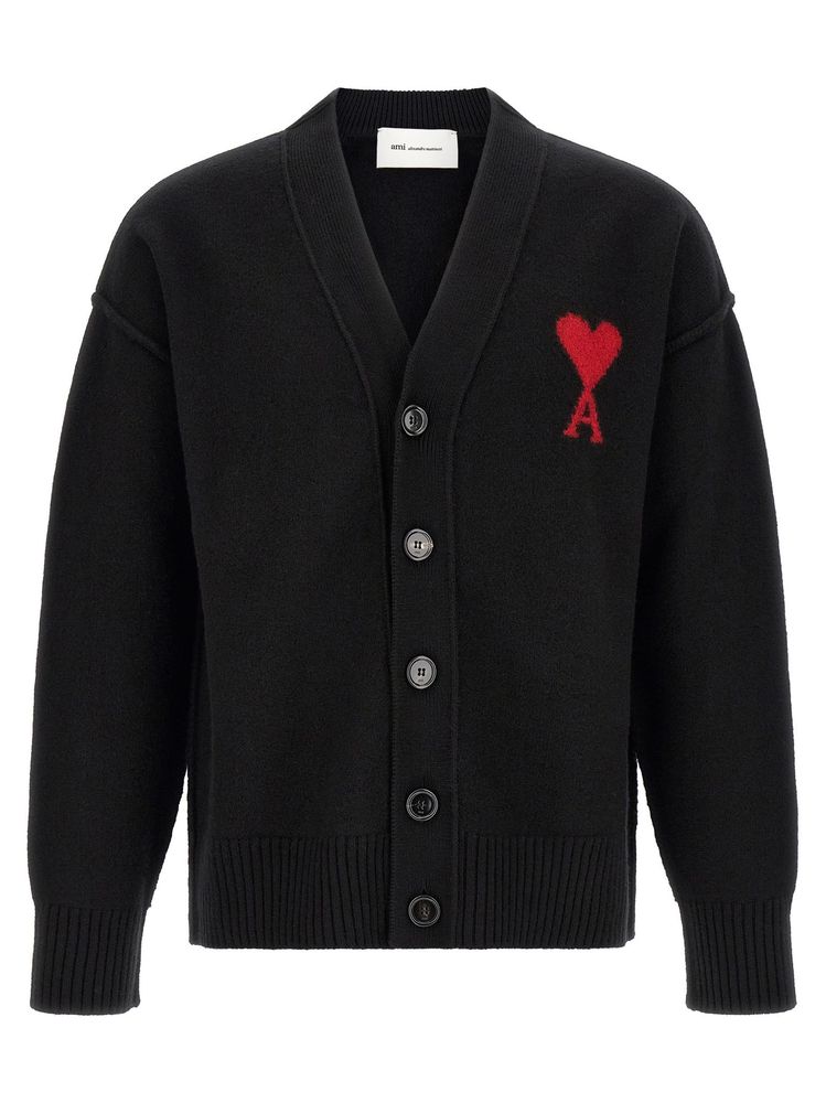 AMI Ami de Coeur V-Neck Cardigan