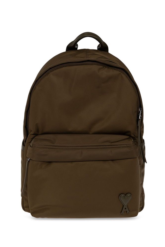 AMI Logo Zip Pocket Backpack