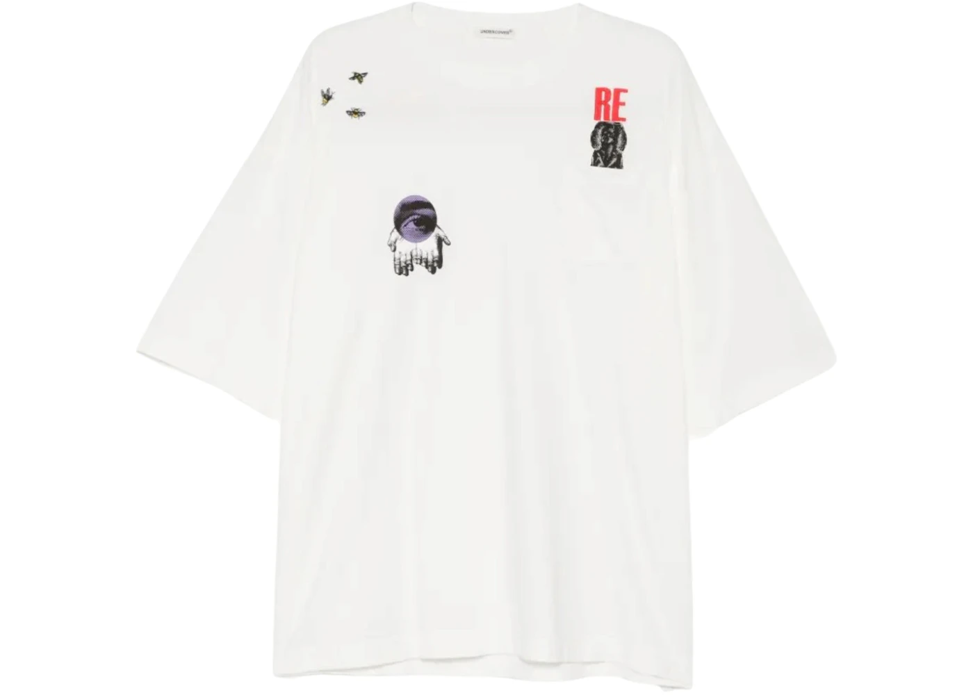 Undercover Embroidered Relaxed Fit T-Shirt White