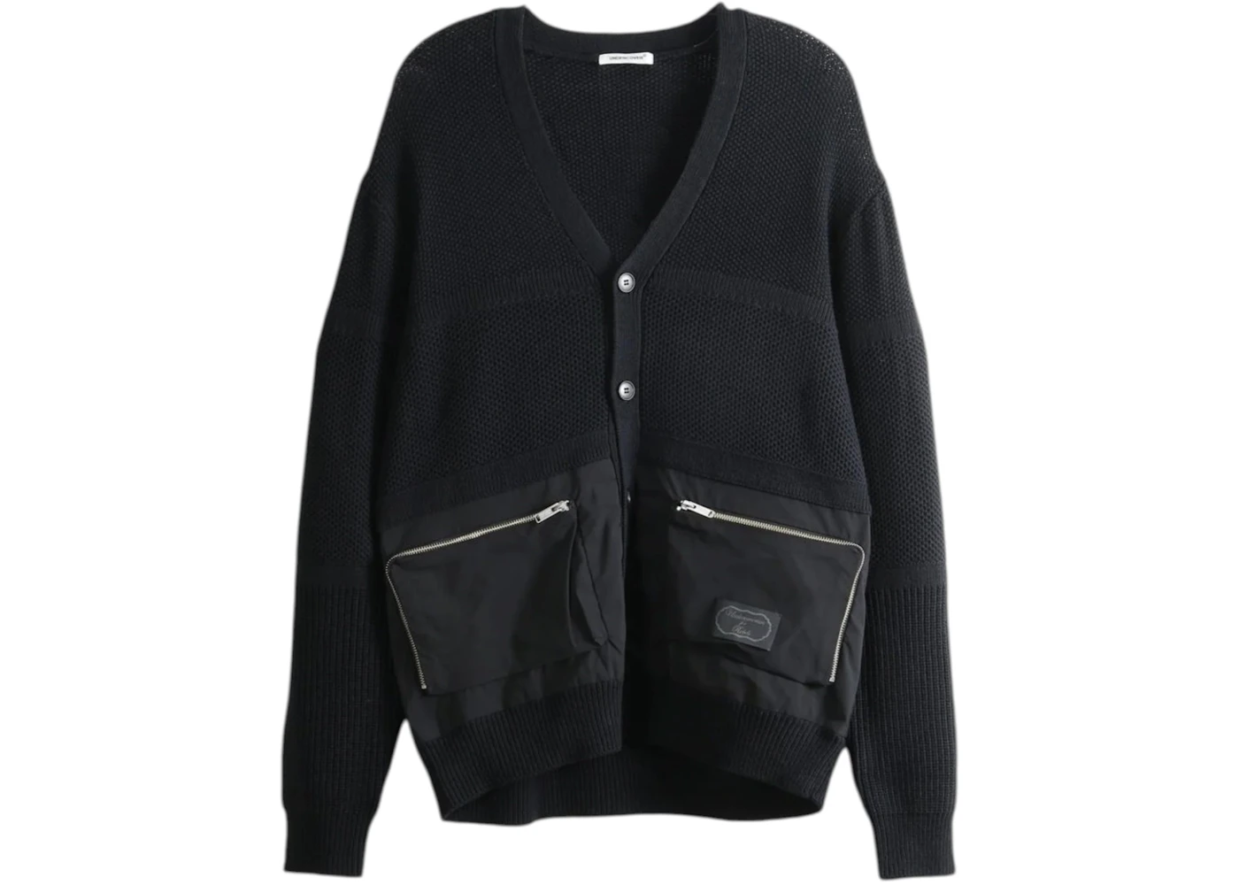 Undercover Zip Pocket Knit Cardigan Black