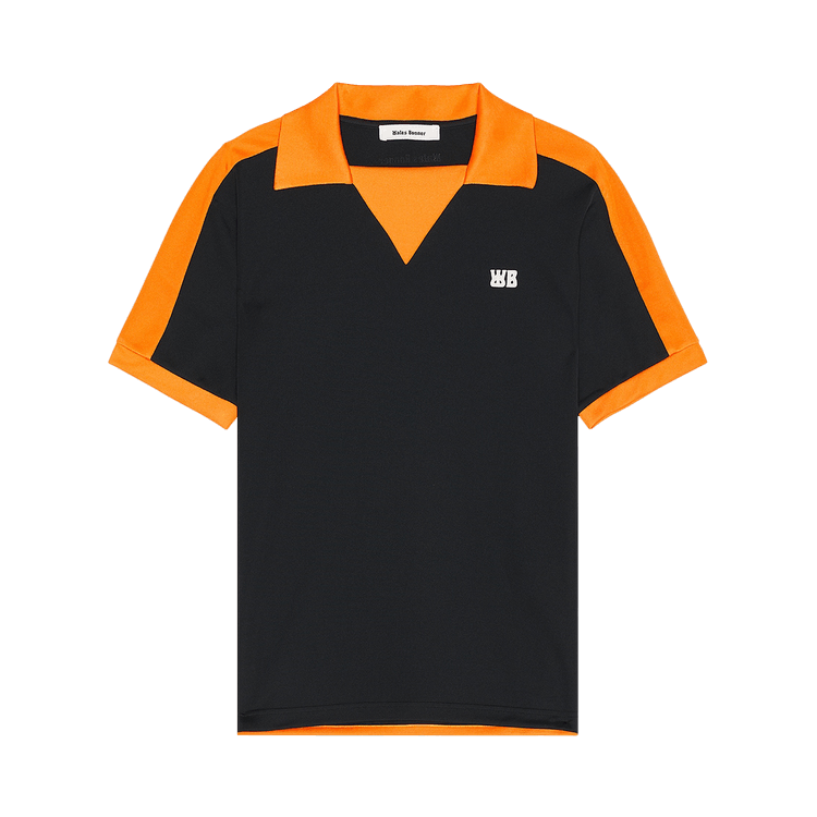 Wales Bonner Home Jersey Polo 'Black/Orange'