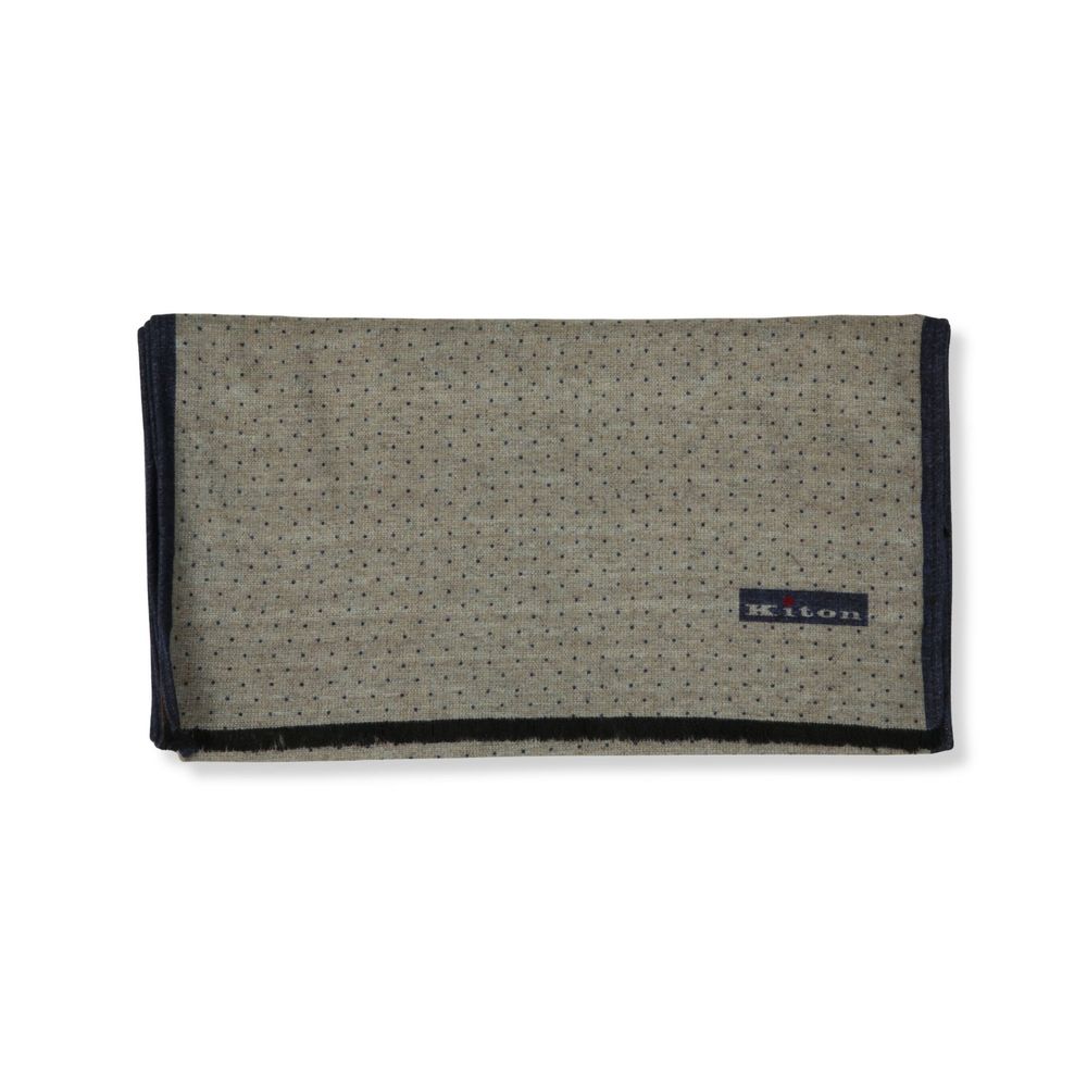 Kiton Double-Face Patterned Scarf