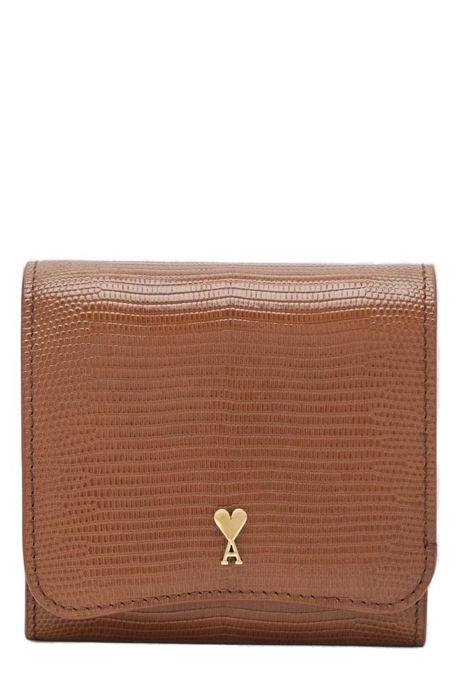 AMI Lizard Embossed Compact Wallet