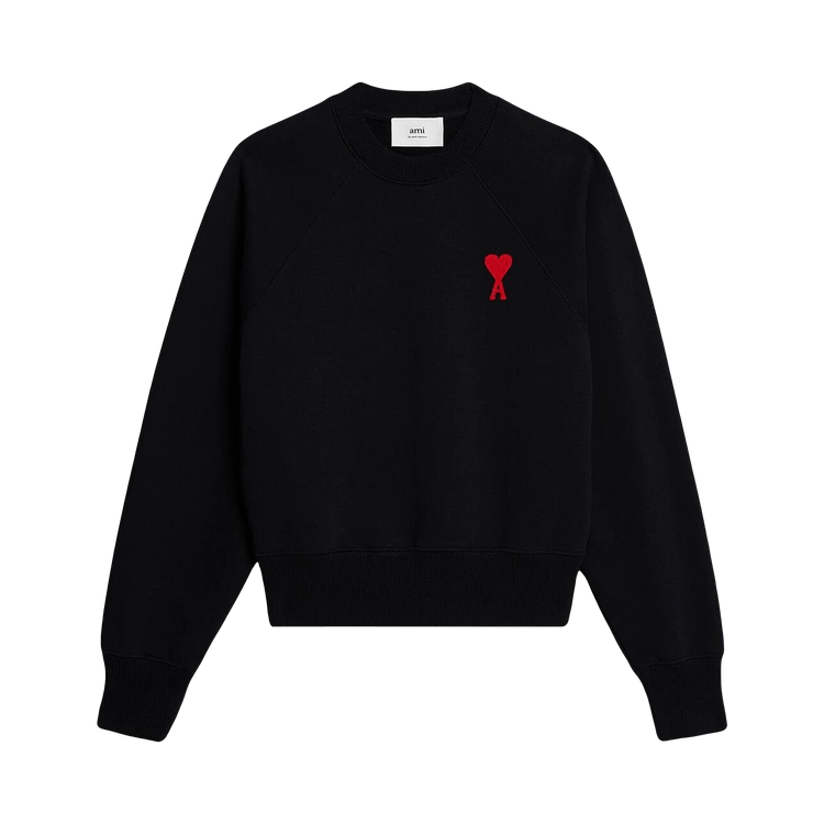 Ami Tonal Sweatshirt 'Black/Red'