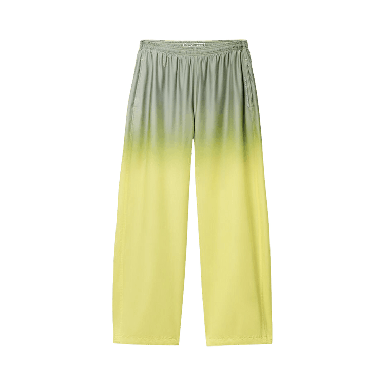 Alexander Wang Reflective Mid-Rise Track Pant 'Silver/Yellow'