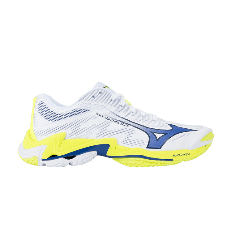 Mizuno Wave Lightning Elite 'White Blue Yellow'