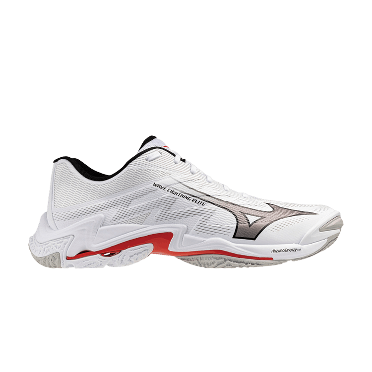 Mizuno Wave Lightning Elite 'White Grey Red'