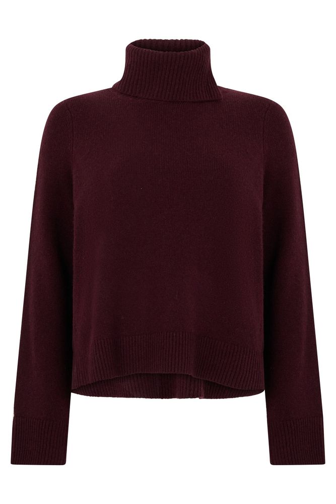 Vince Cropped Turtleneck Knitted Sweater