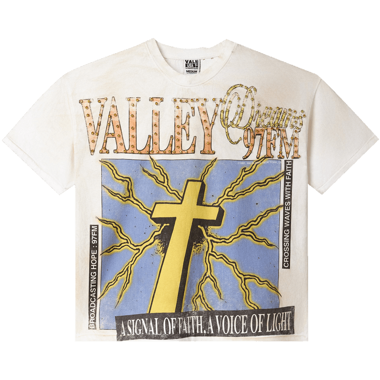 Vale Forever Thunder Cross Bling Tee 'Dirt/White'