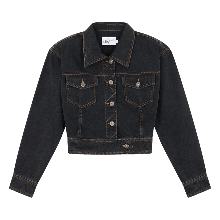 VAQUERA Cropped Denim Jacket 'Black'