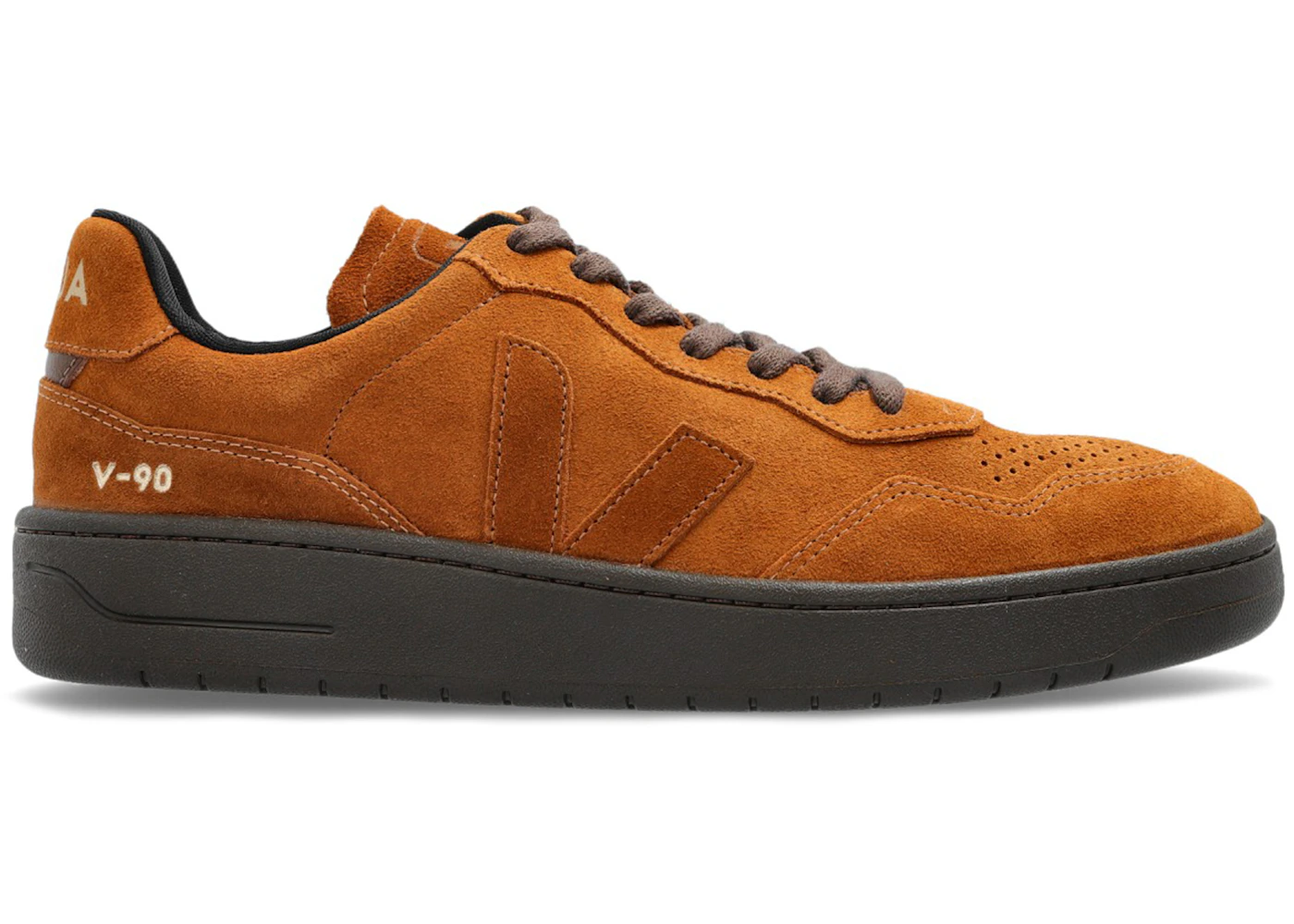 Veja V-90 Suede Full Eagle Cognac
