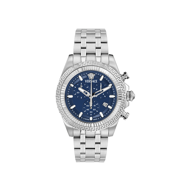 Versace Fornax Chronograph Watch 'Stainless Steel'
