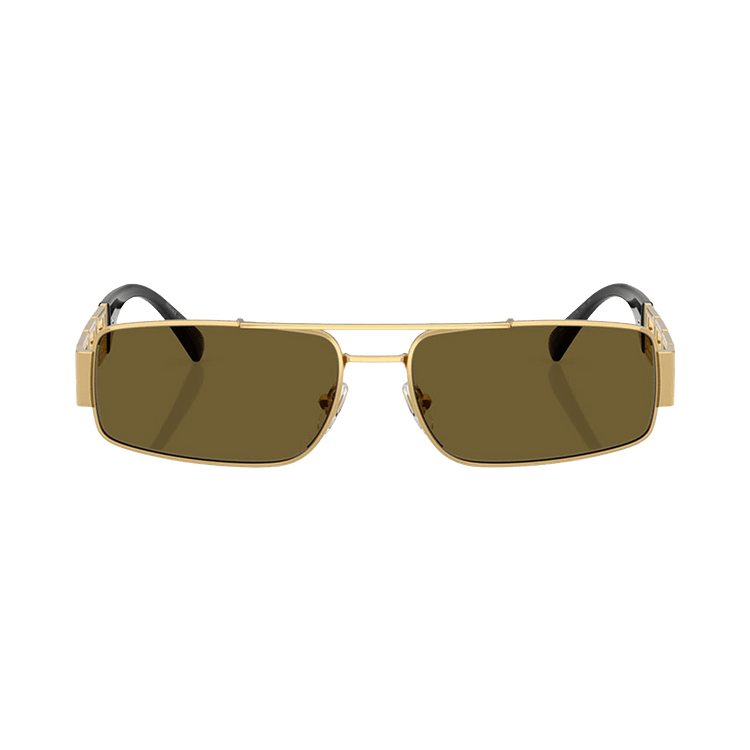 Versace Rectangle Sunglasses 'Brown'