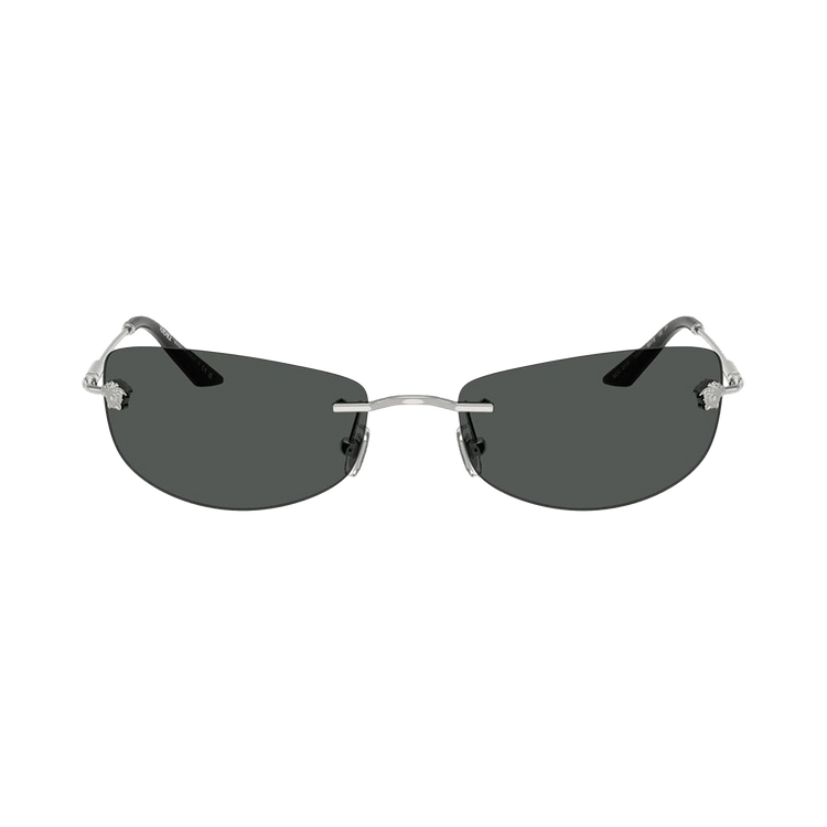 Versace Rectangle Sunglasses 'Grey'