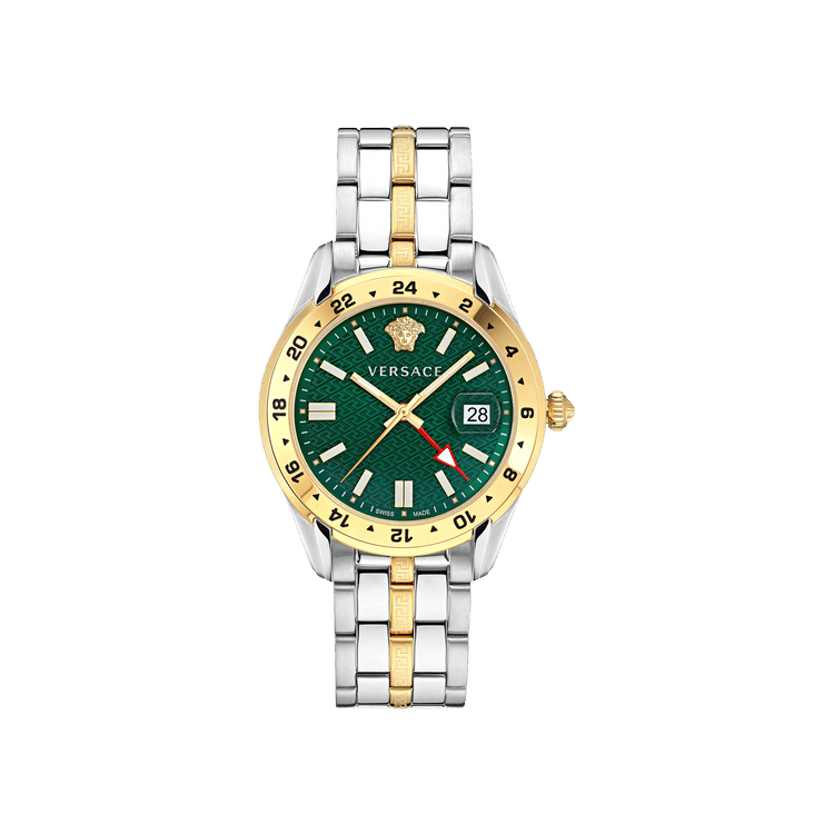 Versace Greca Time GMT Watch 'Two-Tone'