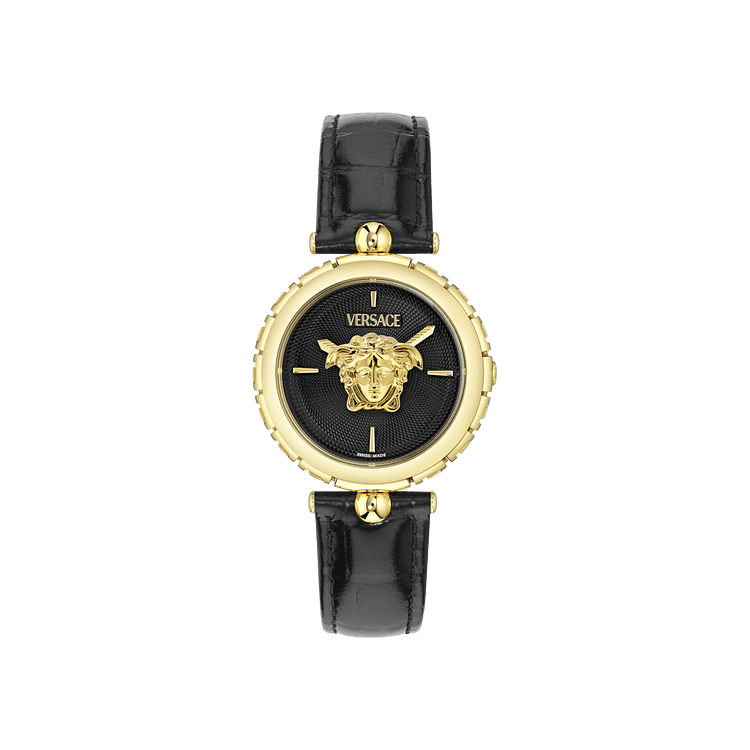 Versace Medusa Heritage Leather Watch 'Gold'