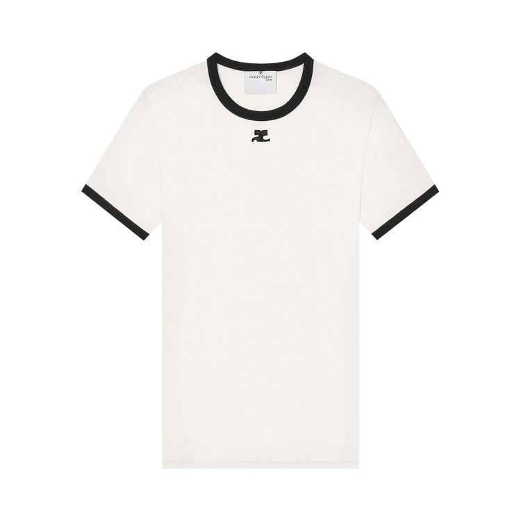 Courrèges Signature Contrast T-Shirt 'Heritage White'