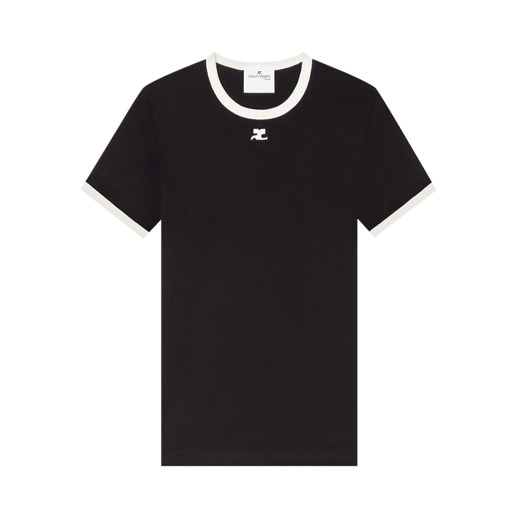 Courrèges Signature Contrast T-Shirt 'Black'