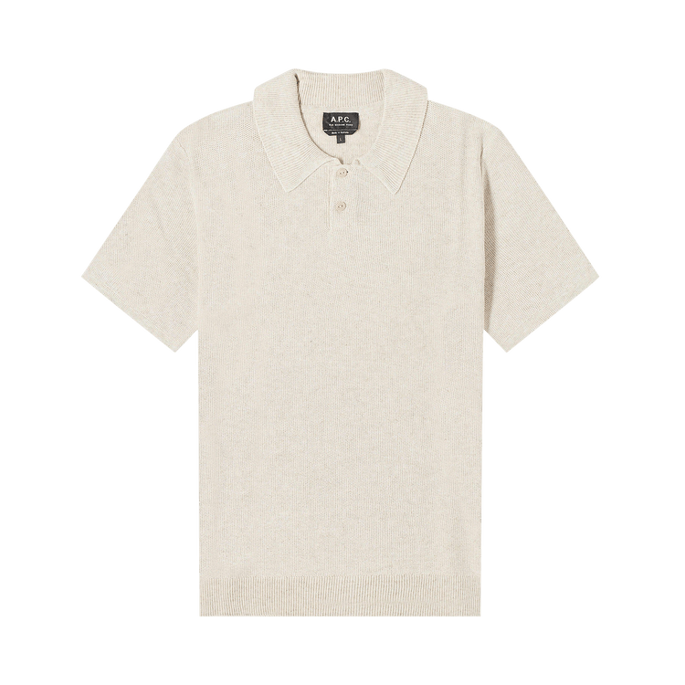 A.P.C. Jay Knit Polo 'Beige'