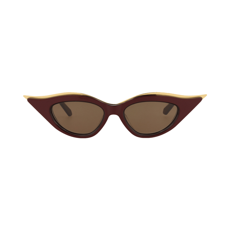 Valentino Cat Eye Sunglasses 'Bordeaux/Brown'