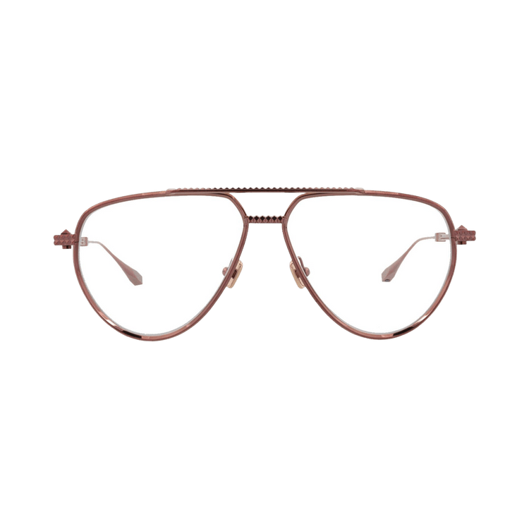 Valentino Aviator Metal Optical Frames 'Brown/Transparent'