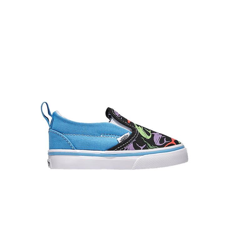 Vans Classic Slip-On V Toddler 'Multi-Color Sharks'
