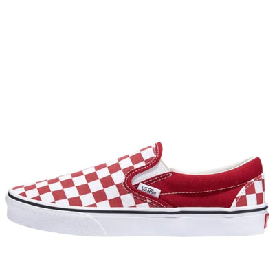 Vans Classic Slip-On Checkerboard 'Red White'