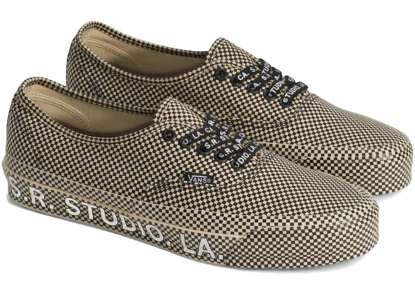 Vans Authentic 44 S.R. Studio LA. CA. Microcheck Black Beige