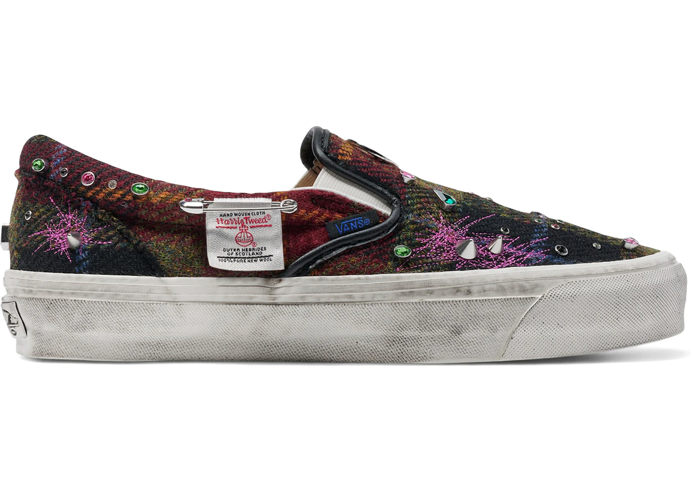 Vans Premium Classic Slip-On Harris Tweed Red